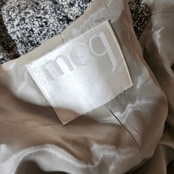 Meg Grey Sleeveless Wrap Wool Blend Coat Size XS - Picture 3 of 4